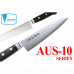 Faca Santoku Kanetsune aço AUS-10 Inox cabo em Plywood